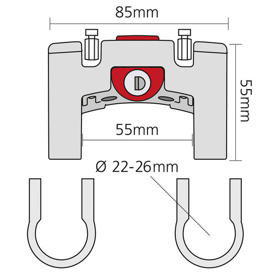 Klickfix Standard – für Lenker mit Ø 22–26 mm Angebote