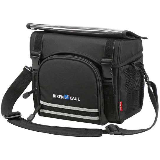 Klickfix top ausgestattete Tourentasche mit Lampenhalter am Taschenboden