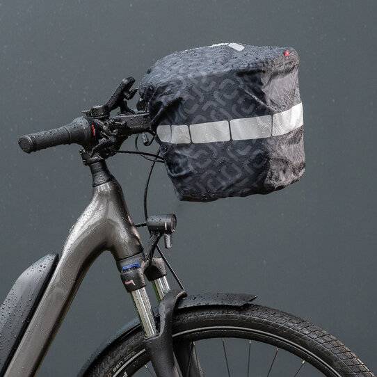 Klickfix Regenhülle mit Reflektor – ideal für Bikebaskets oder Lenkerkörbe Kauf eins, bekomm eins gratis