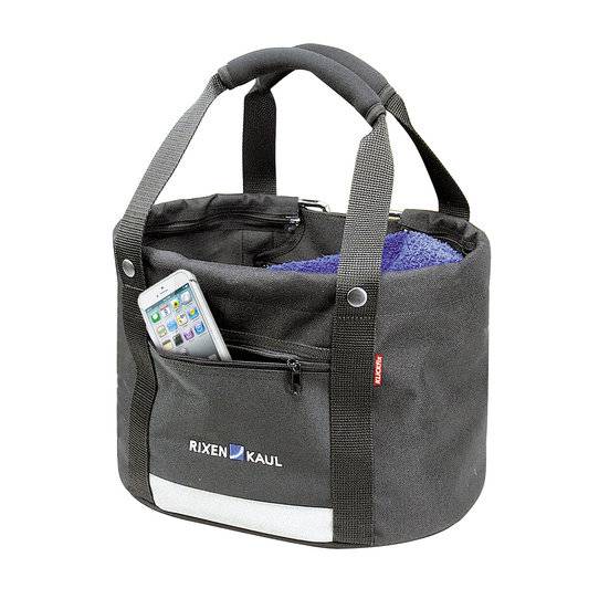 Klickfix kleine Shoppingtasche für den Lenker Adapter mit Regenhaube, Frontfach