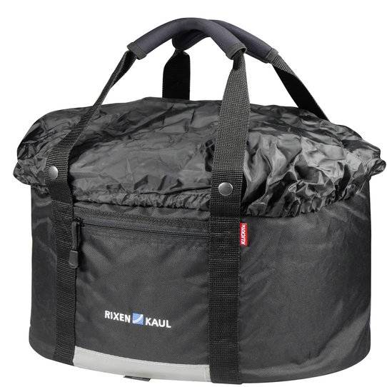 Klickfix Shoppingtasche für den Lenkeradapter mit Regenhaube, Frontfach