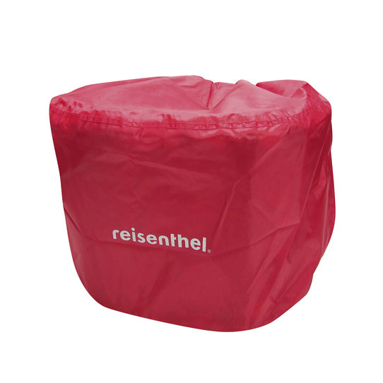 Klickfix rote Regenhülle mit Reflektor für Reisenthel Bikebaskets