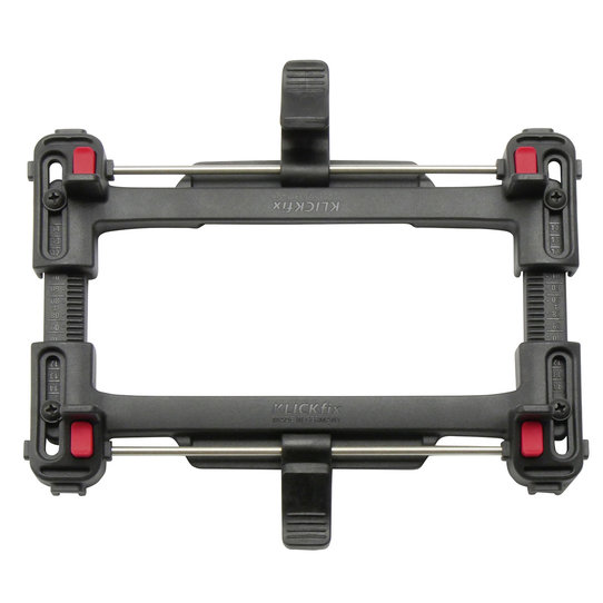 Klickfix Schnellbefestigung für beliebige Gepäckträger Ø 10–16 mm, Breite 9–16 cm