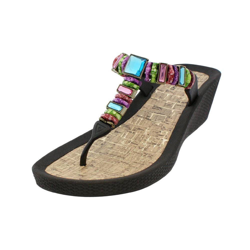Beachandstreet Poolschuhe Malibu Zehengreifer mit Keilabsatz Blitzangebot