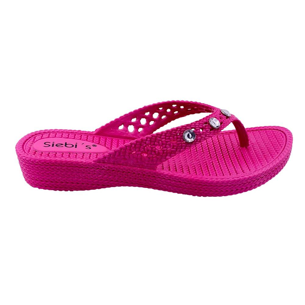 Beachandstreet Siebi's Poolschuhe Frauen - Rab - in Flechtoptik und knalligem Pink - fällt klein aus Riesige Ersparnisse