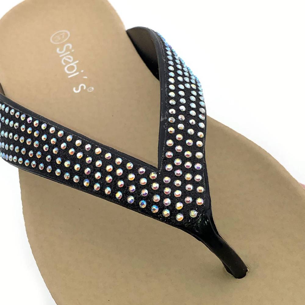 Beachandstreet Badeschuhe Damen • Tropea • Zehentrenner im eleganten Look Wochenangebot