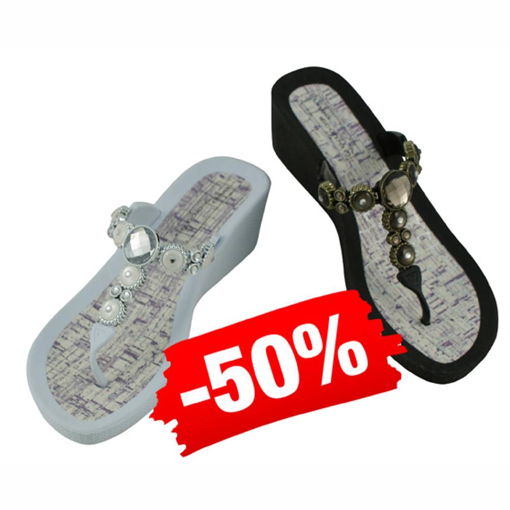 Beachandstreet Poolschuhe • Siena • Badeschuhe Damen mit Keilabsatz Begrenzte Freigabe