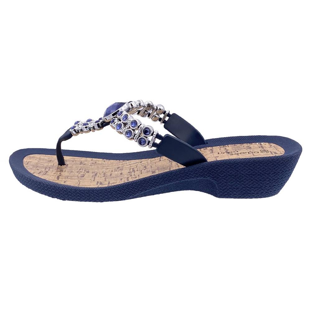 Beachandstreet Badeschuhe Damen • Soria • Zehentrenner mit kleinem Keilabsatz Letzte 3 Tage
