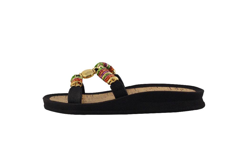 Beachandstreet Badeschuhe Damen • Rhodos • Badepantolette für Frauen mit H-Oberteil Zeitbegrenzte Promotion