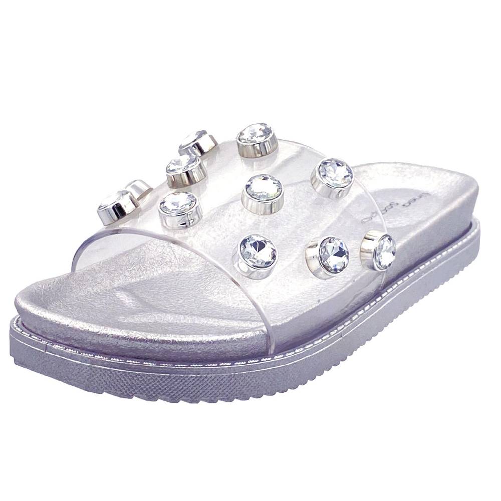 Beachandstreet Florenz - Badeschuhe mit transparentem Oberteil und großen Acrylsteinen Bis zu 55% Rabatt