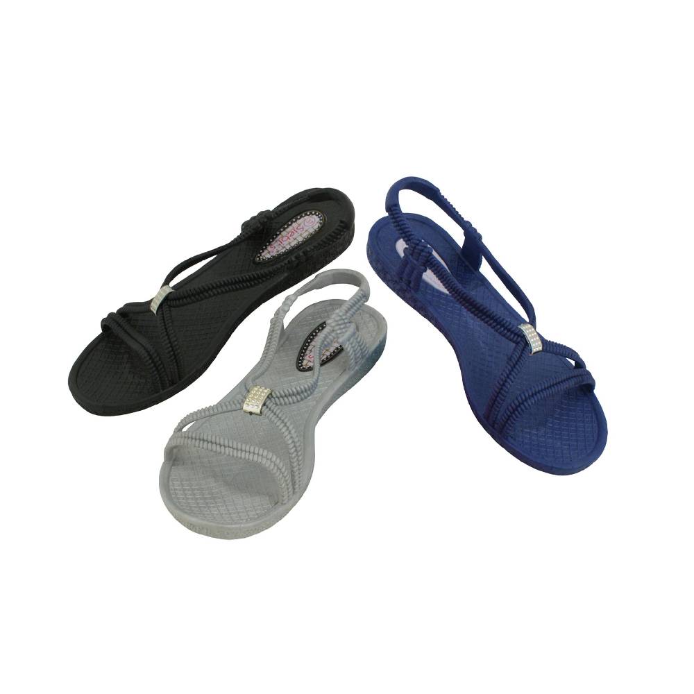 Beachandstreet Badesandale Damen • Tenno • Badeschuhe für Frauen mit Fersenriemen • Achtung: fällt klein aus und schmaler Leisten