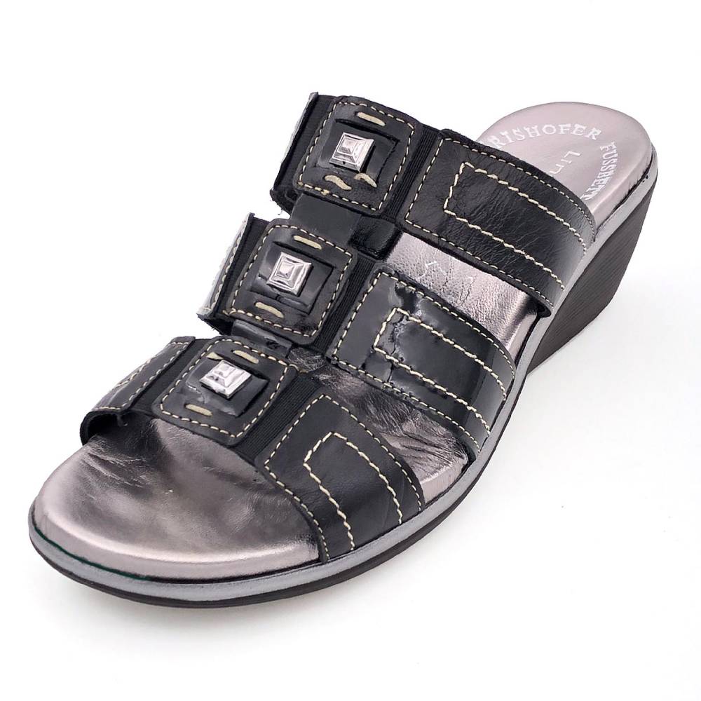 Beachandstreet Modische Fussbettsandale "Greta F" - made in Italy Speichern exportieren