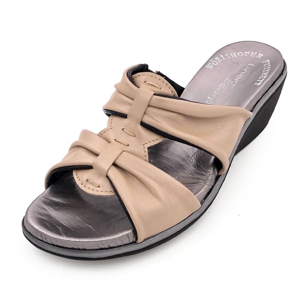 Beachandstreet Modische Fussbettsandale "Lotta F" - made in Italy Black Friday Preise