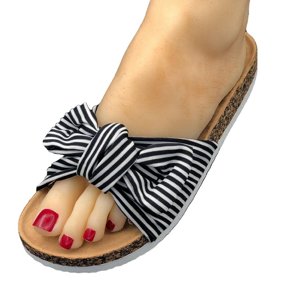Beachandstreet Sylt - Wellness Pantolette Damen mit Fussbett von Linea Scarpa zollfrei