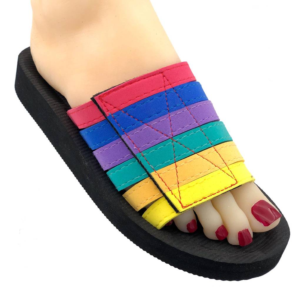 Beachandstreet Badeschuhe Damen • Beach Klett • Badepantolette für Frauen mit Klettverschluss • fällt klein aus Flash Sale