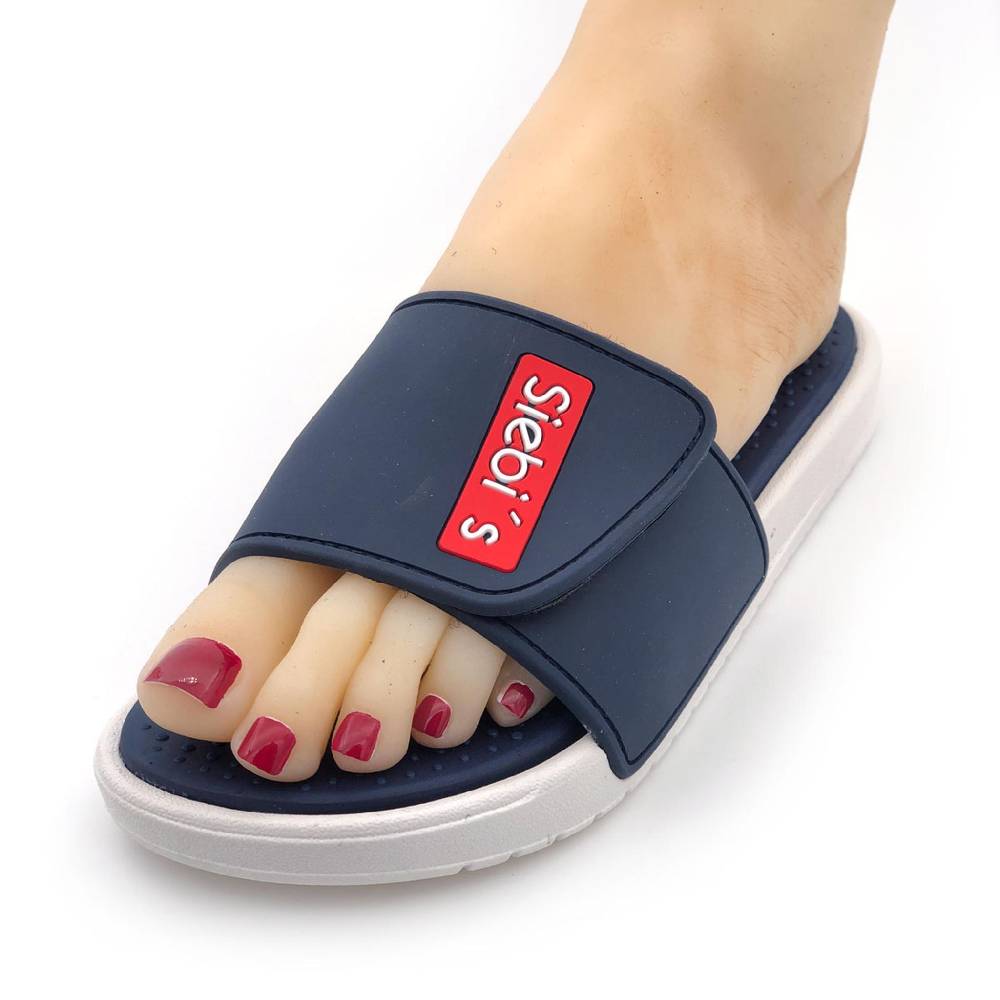 Beachandstreet Spa-M - Badeschuhe Herren Slides mit Klettverschluss Blitzangebot