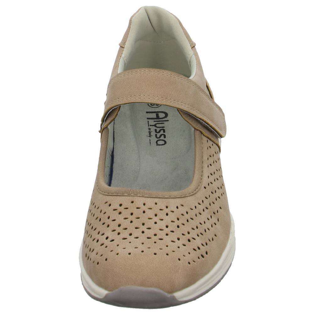 Alyssa Slipper/Kletthalbschuh luftdurchlässig (durchbrochenes/geflochtenes Obermaterial) Vatertagsangebot