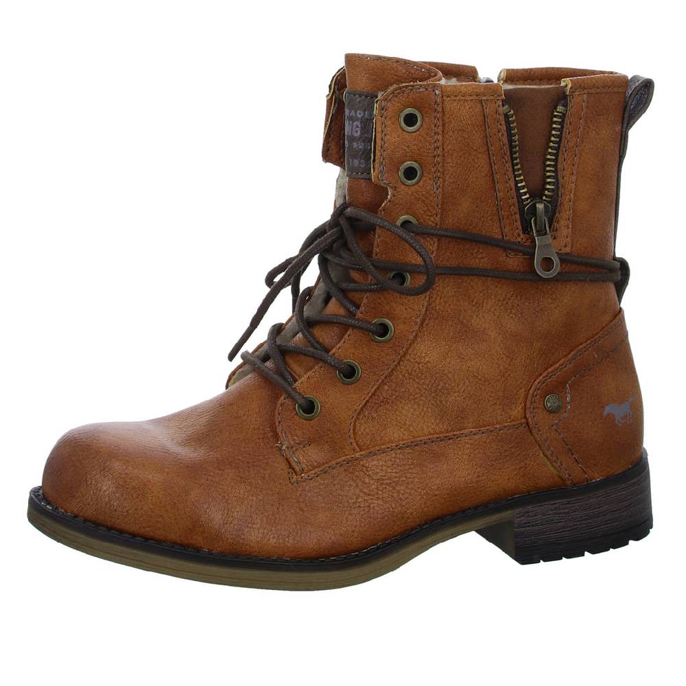 MUSTANG Schnürstiefelette Warmfutter bis 35mm Absatz (casual) Vierteljährliche Förderung