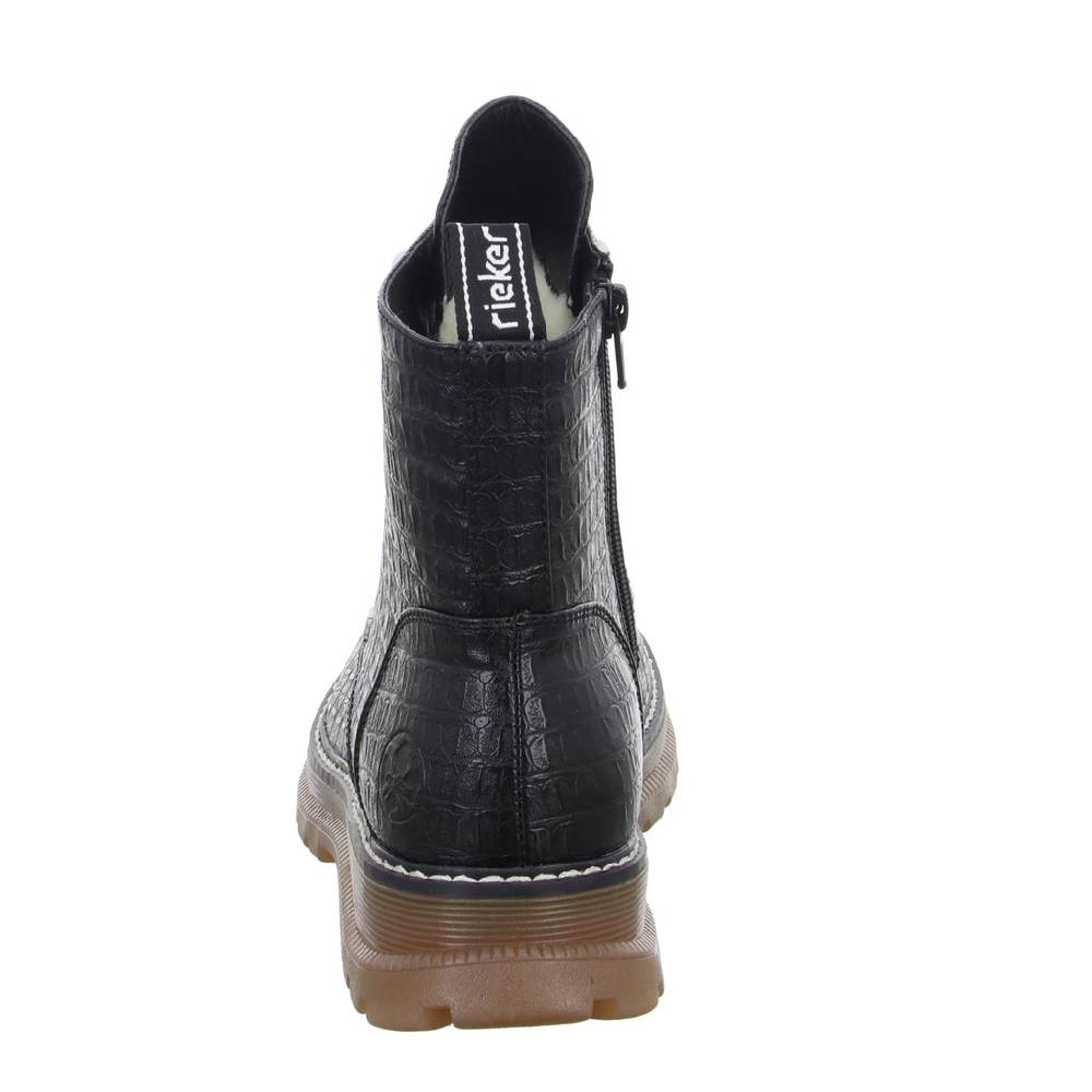 Rieker Schnürstiefelette Warmfutter bis 35mm Absatz (casual) Discount Store für neue Produkte