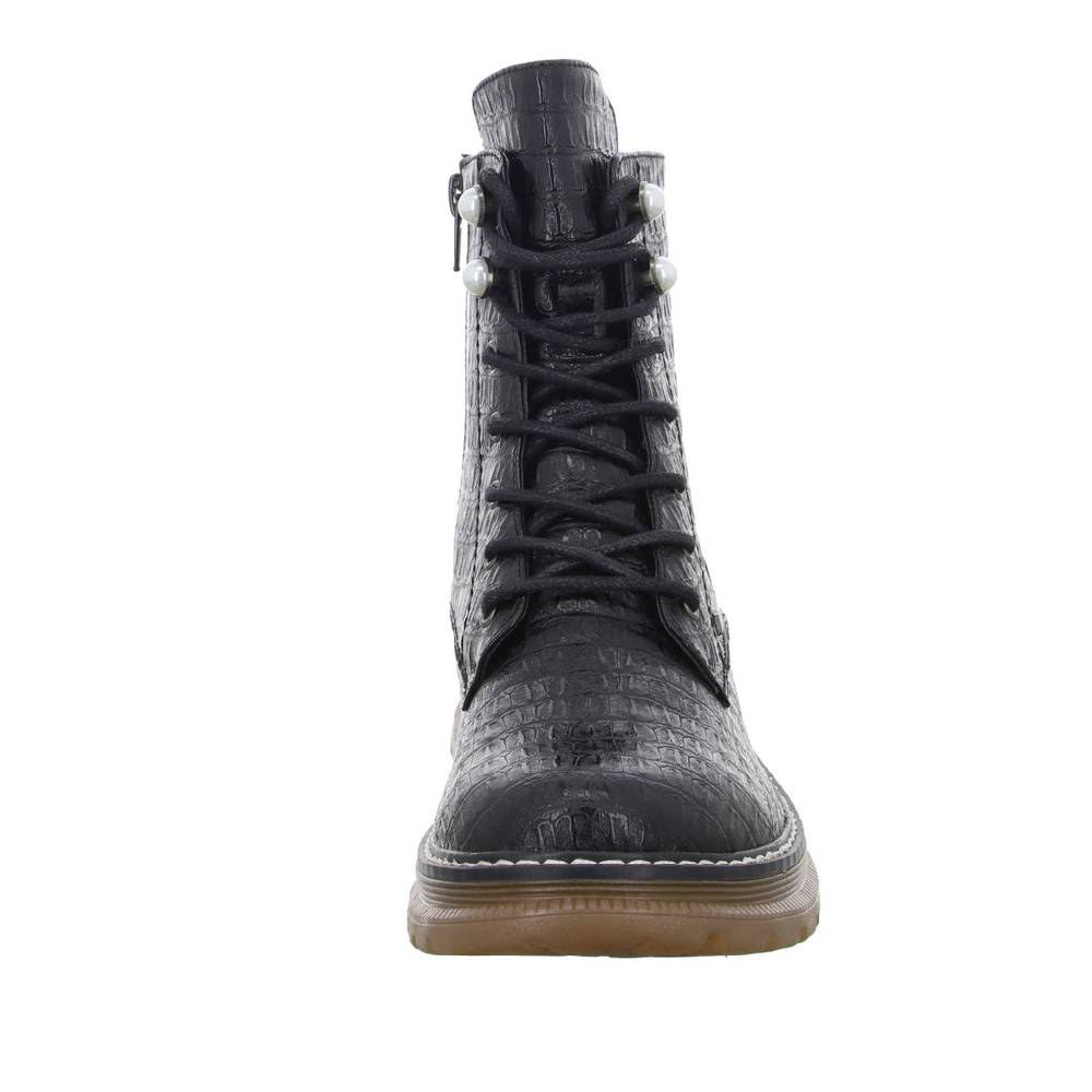 Rieker Schnürstiefelette Warmfutter bis 35mm Absatz (casual) Discount Store für neue Produkte