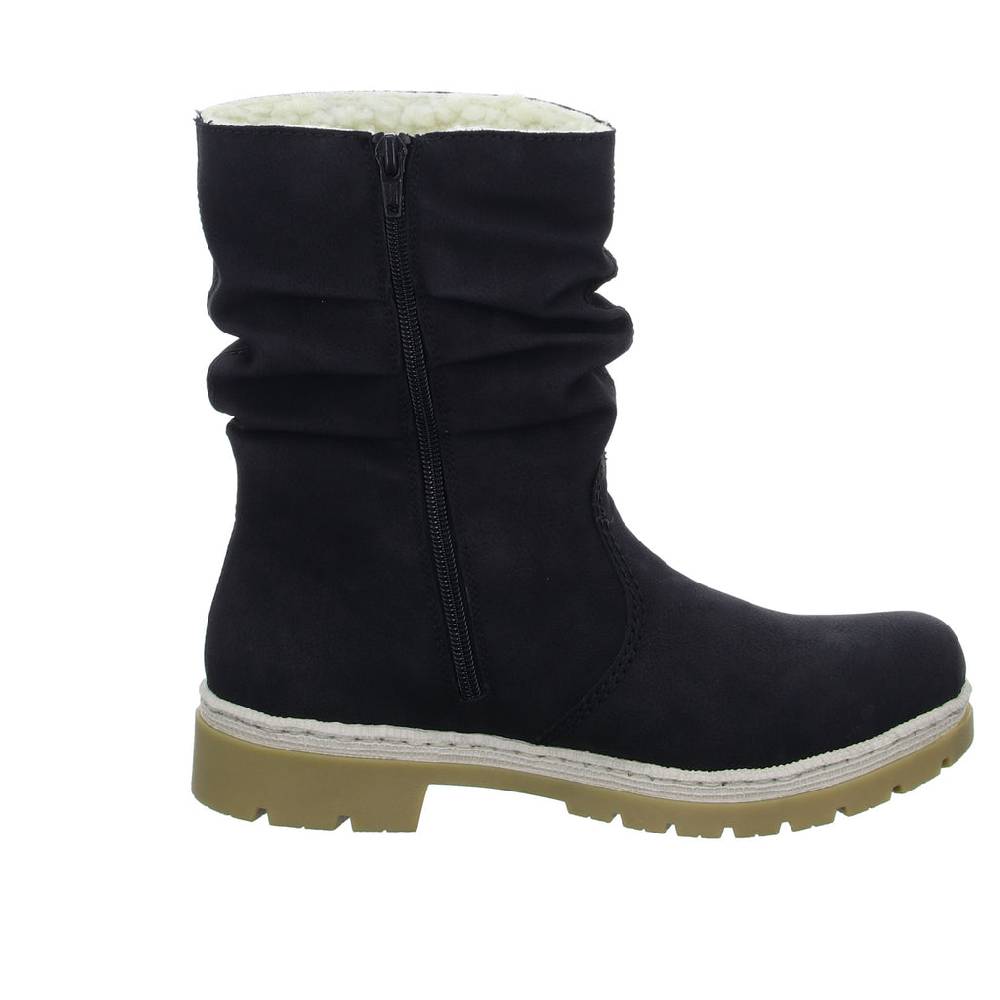 Rieker Schlupf-/Reißverschlußstiefelette Warmfutter bis 35mm Absatz (casual) Fabrikladen