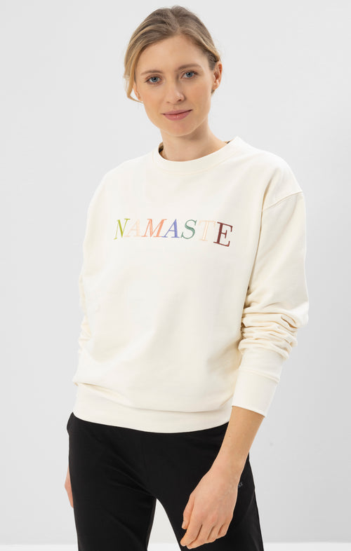 Ognx Yoga Boxy Sweater Namaste Bio Baumwolle Philia - weiß Bestseller