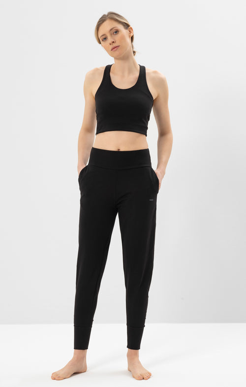 Ognx Yoga Basic Lounge Pants Bio Baumwolle Heli - schwarz Tägliche Deals