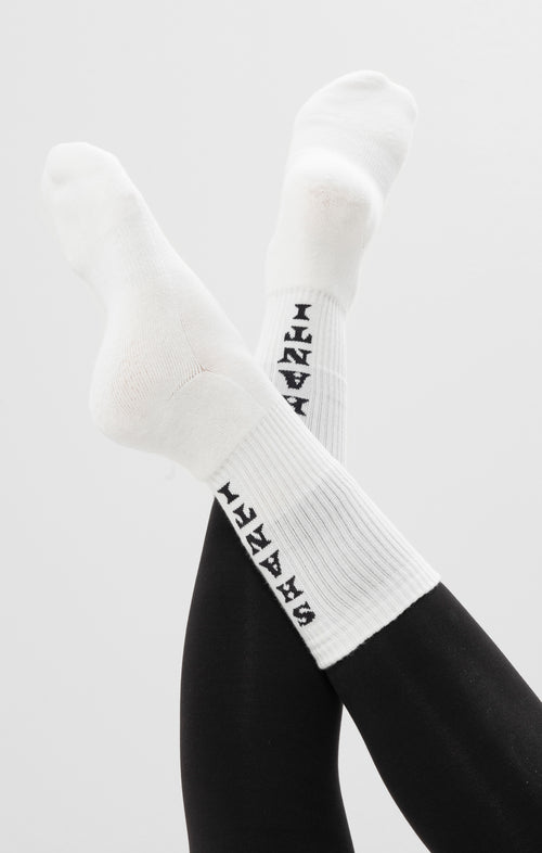 Ognx Yoga Sportsocken Shanti Shanti Bio Baumwolle Ava - weiß Sonderangebote