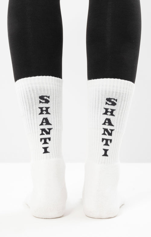 Ognx Yoga Sportsocken Shanti Shanti Bio Baumwolle Ava - weiß Sonderangebote