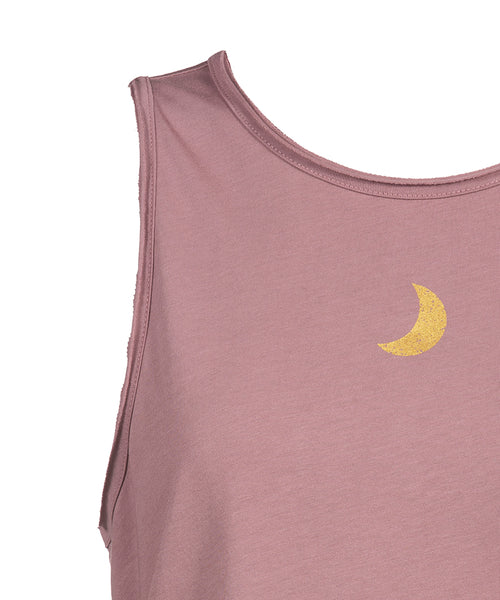 Ognx Yoga Knoten Tank Moon Bio Baumwolle Tencel™ Tari - rosa VIP-Rabatte