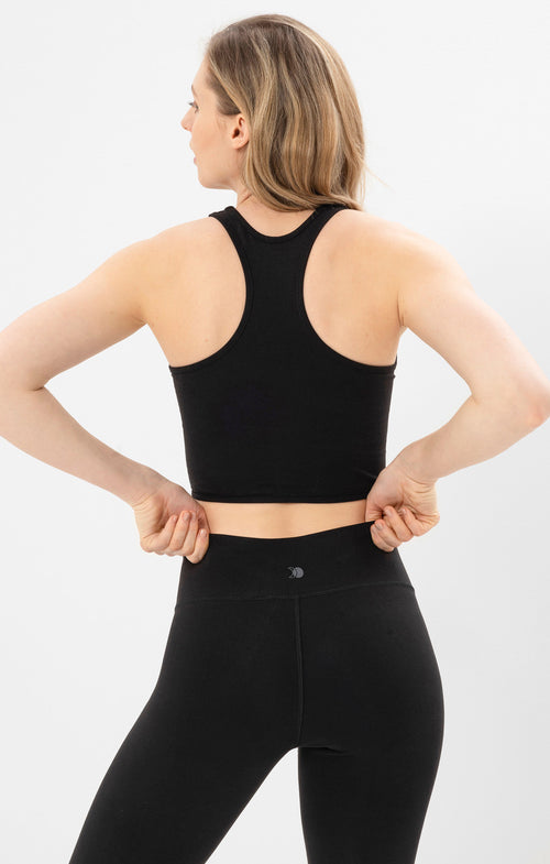 Ognx Yoga Basic Leggings Tencel™ Bio Baumwolle Luna - schwarz Tiefpreis