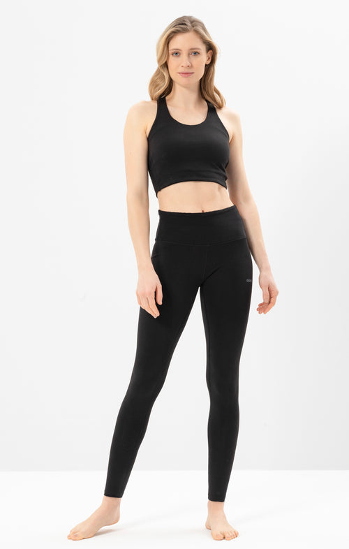 Ognx Yoga Basic Leggings Tencel™ Bio Baumwolle Luna - schwarz Tiefpreis