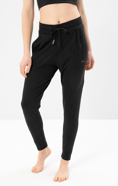 Ognx Yoga Basic Harem Pants Bio Baumwolle Hanna - schwarz Super Sparpreis