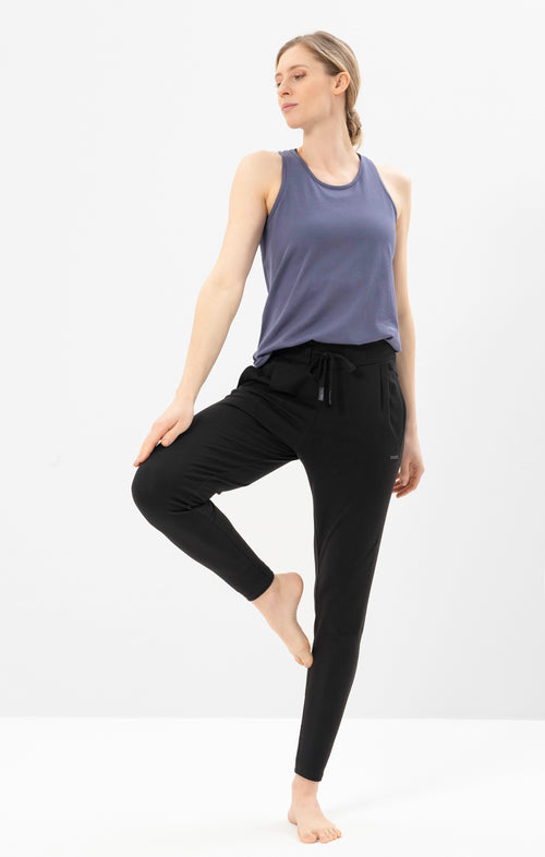 Ognx Yoga Basic Harem Pants Bio Baumwolle Hanna - schwarz Super Sparpreis