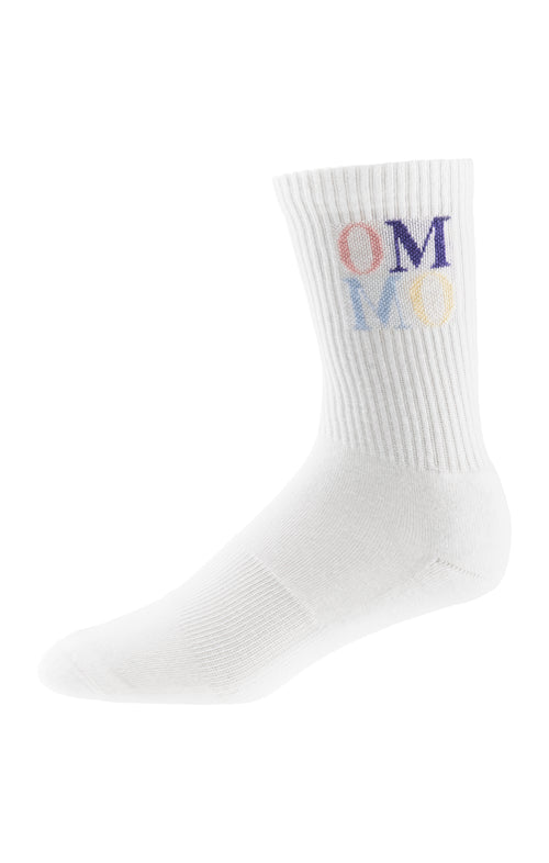 Ognx Yoga Sportsocken OM OM Bio Baumwolle Ava - weiß Letzte 2 Tage