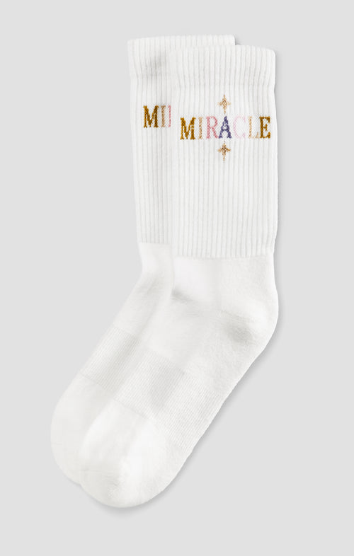 Ognx Yoga Sportsocken Miracle Stars Bio Baumwolle Ava - weiß Letzter Tag