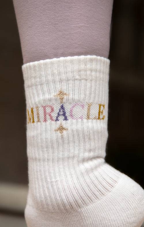 Ognx Yoga Sportsocken Miracle Stars Bio Baumwolle Ava - weiß Letzter Tag