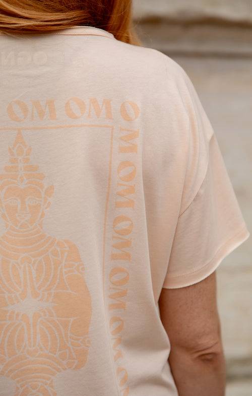 Ognx Yoga Loose T-Shirt Buddha OM Bio Baumwolle Tencel™ Sue - rosa
