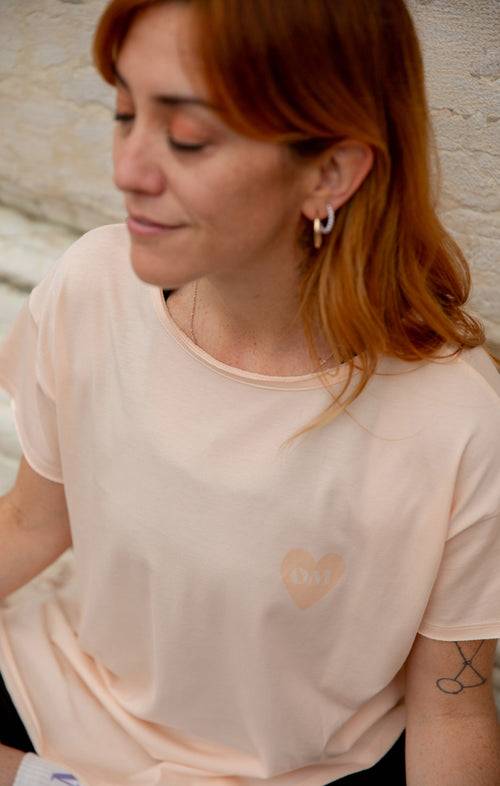Ognx Yoga Loose T-Shirt Buddha OM Bio Baumwolle Tencel™ Sue - rosa Bis zu 60% Rabatt