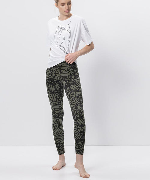 Ognx Leggings Butterfly Bio Baumwolle - grün