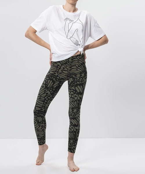 Ognx Leggings Butterfly Bio Baumwolle - grün Bis zu 65% Rabatt