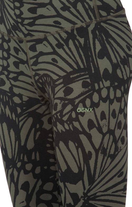 Ognx Leggings Butterfly Bio Baumwolle - grün Bis zu 65% Rabatt
