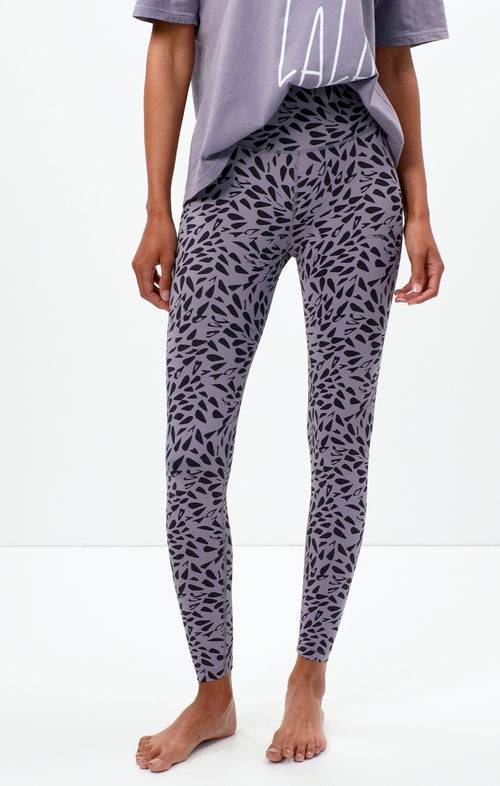 Ognx Leggings Leaf Polyamid ♻️ - lila