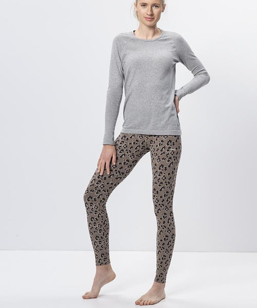 Ognx Leggings Leo Bio Baumwolle - braun