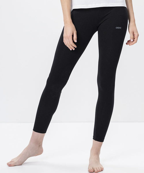 Ognx Basic Leggings Tencel™ Bio Baumwolle - schwarz 50% Rabatt mit kostenlosem Versand