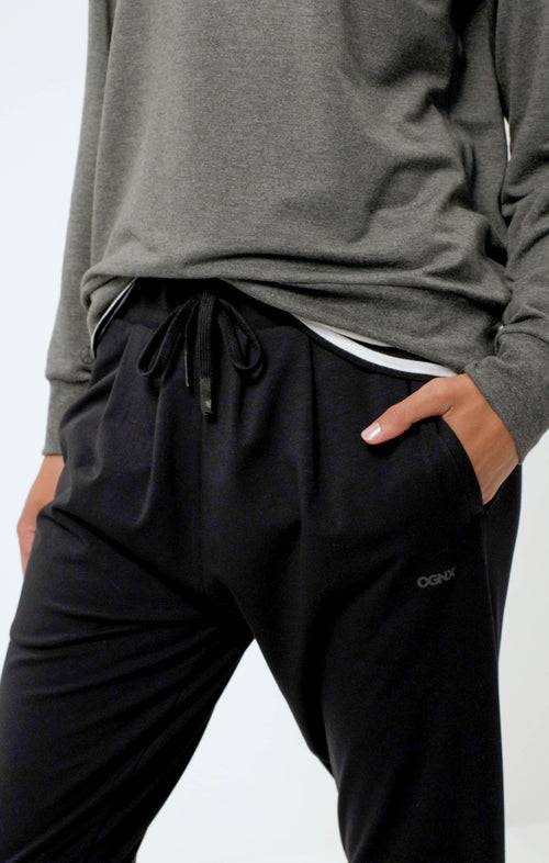 Ognx Harem Pants Bio Baumwolle - schwarz Kostenloser Versand international