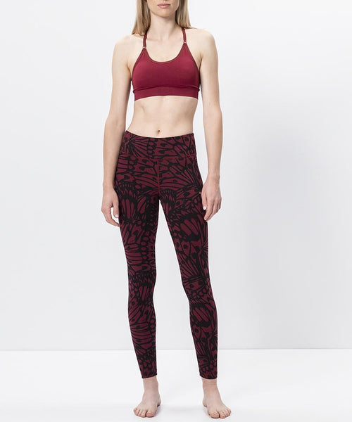 Ognx Leggings Butterfly Bio Baumwolle - rot Fabrikladen