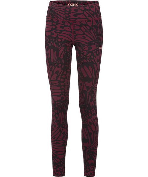 Ognx Leggings Butterfly Bio Baumwolle - rot Fabrikladen