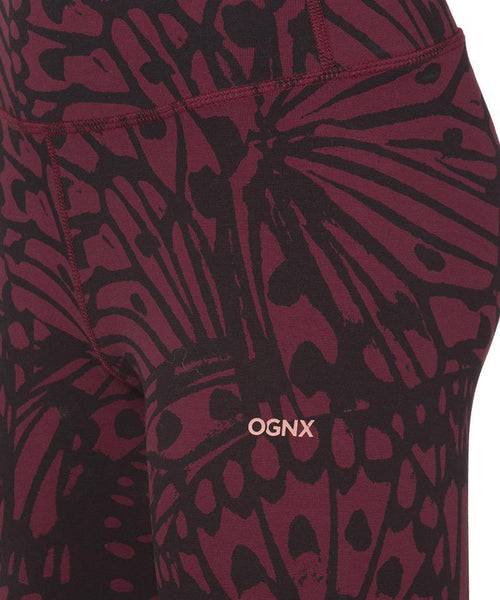 Ognx Leggings Butterfly Bio Baumwolle - rot Fabrikladen