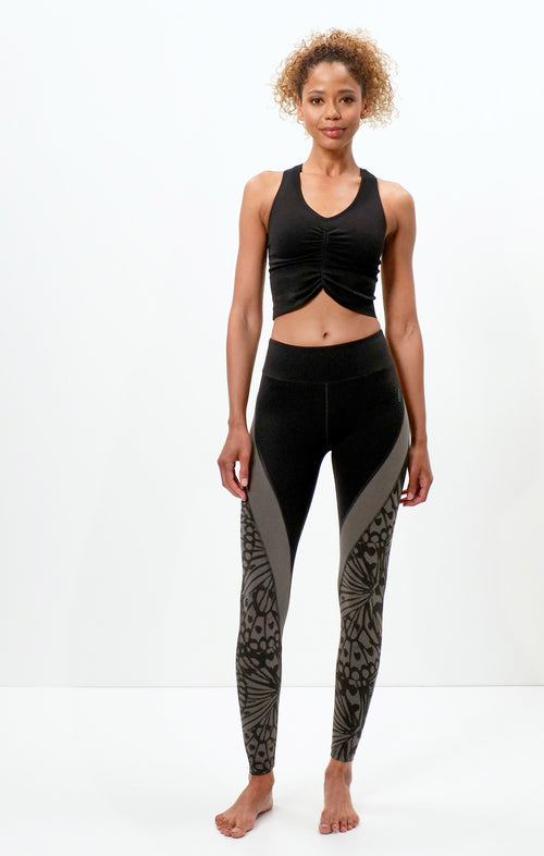 Ognx Yoga BH Cropped - Mittlerer Halt - Polyester ♻️ - schwarz Begrenzt auf 3 Tage